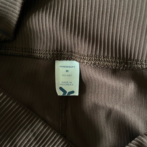 Chocolate brown, Old navy ribbed active bottoms, size medium - Picture 9 of 9